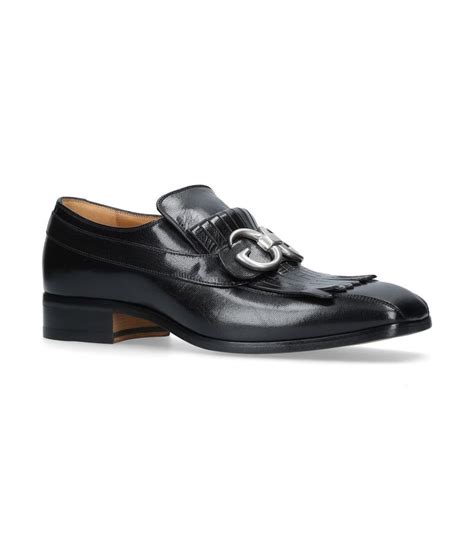 gucci novel fringed loafers|gucci leather loafers.